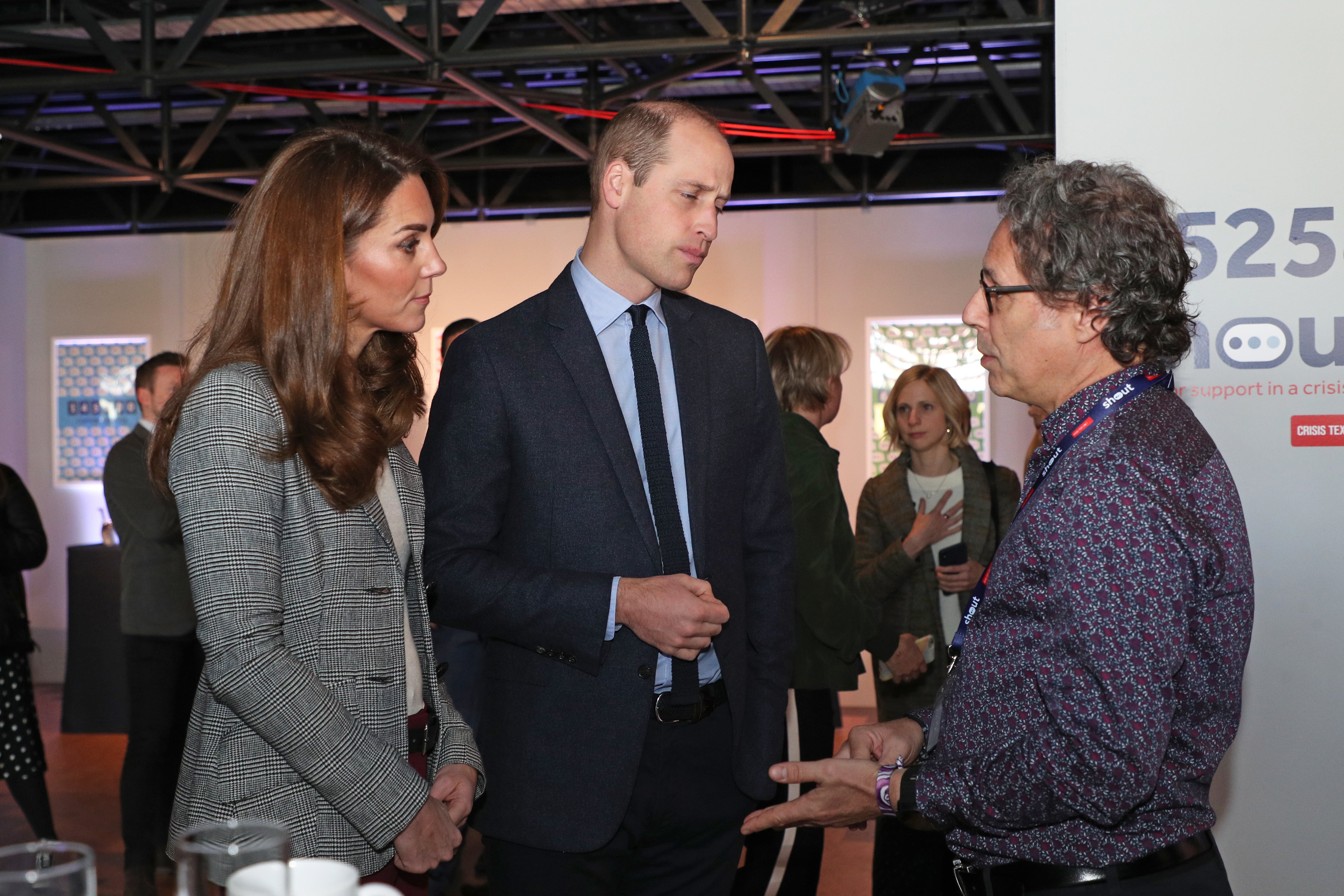 Ian Russell, right, the father of Molly Russell, with the Duke and Duchess of Cambridge, has campaigned about child safety