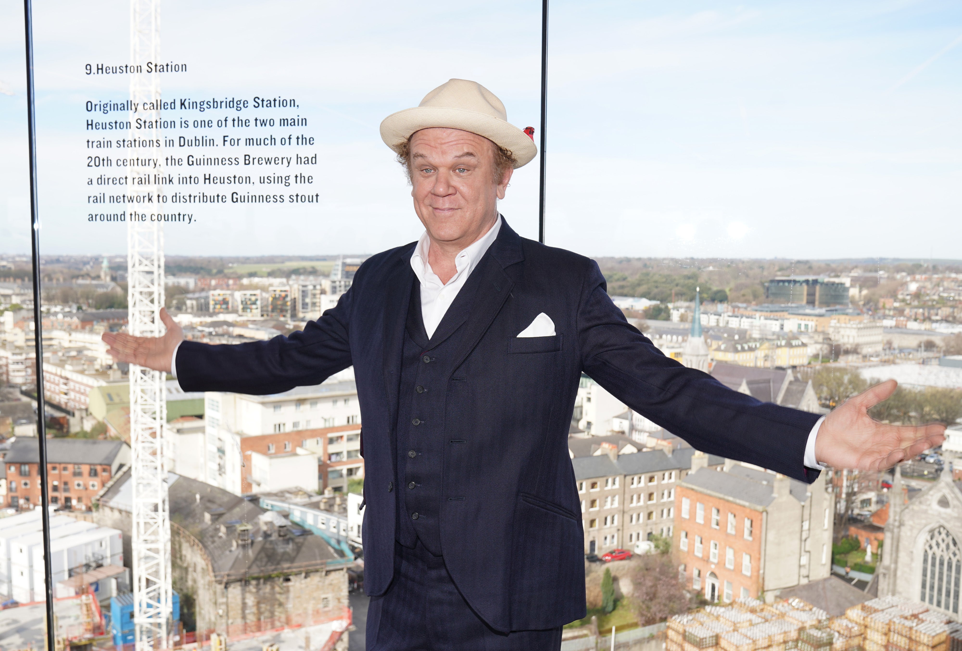 John C Reilly at The Gravity Bar in the Guinness Storehouse, Dublin (Brian Lawless/PA)
