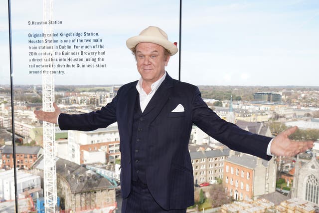 John C Reilly at The Gravity Bar in the Guinness Storehouse, Dublin (Brian Lawless/PA)