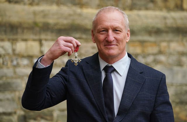 Simon Middleton was made an MBE for services to rugby (Jonathan Brady/PA)