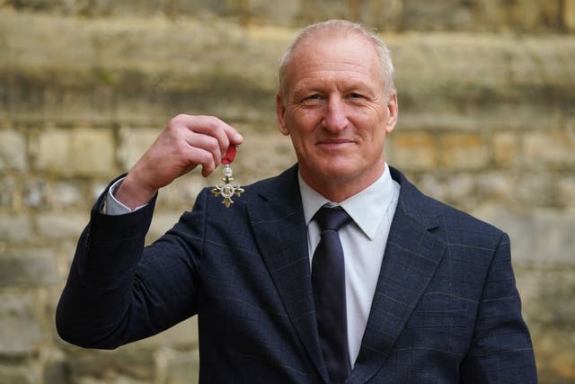 Simon Middleton was made an MBE for services to rugby (Jonathan Brady/PA)