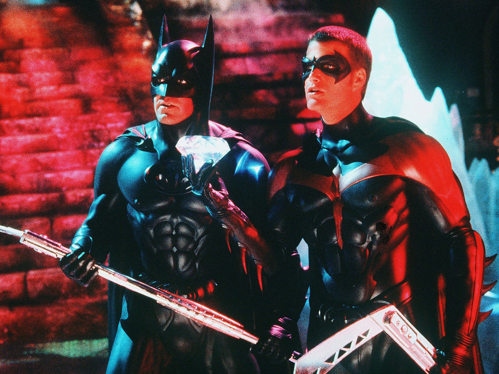 geluid Schuine streep volwassene Holy rubber nipples, Batman!': How on earth did the Dark Knight survive  Batman & Robin? | The Independent