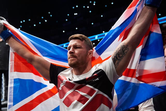 <p>Michael Bisping before his Manchester main event against Anderson Silva in 2016</p>