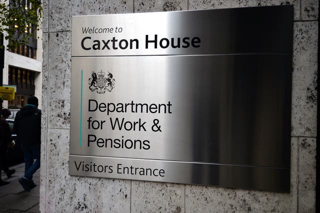 The Department for Work & Pensions (John Stillwell/PA)
