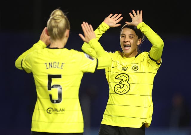 <p>Sam Kerr will look to add to her goal tally </p>