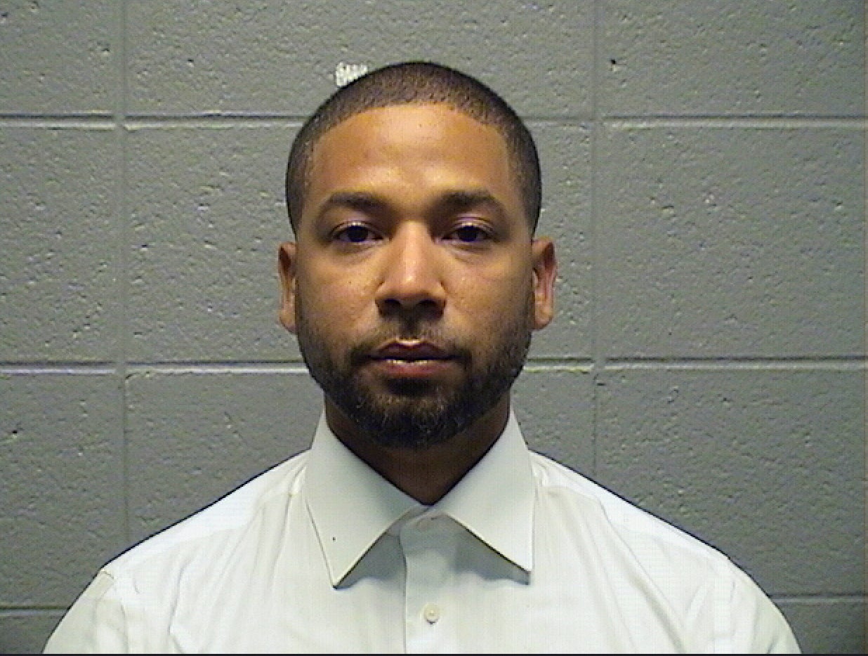 Smollett’s booking photo by the Cook County Sheriff's Office