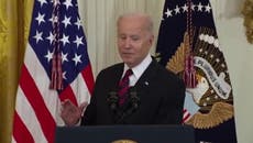 Joe Biden draws laughter by accidentally calling Kamala Harris ‘first lady’