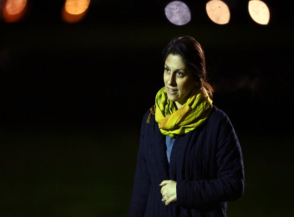 Nazanin Zaghari-Ratcliffe arrives at Brize Norton, Oxfordshire, after she was freed from detention by Iranian authorities. (Leon Neal/PA)