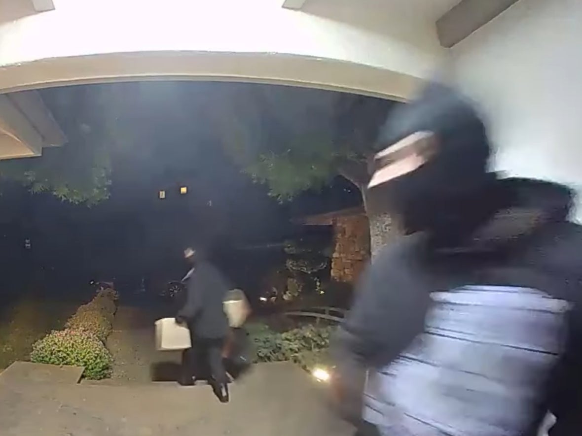 Surveillance footage released by police of a burglary on 11-12 March