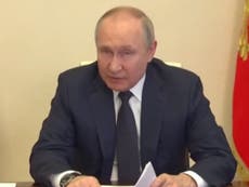 Ukraine defence minister calls Vladimir Putin the ‘Hitler of our time’
