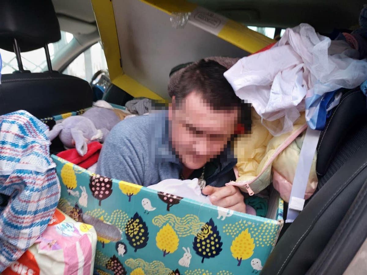 Ukrainian caught hiding in baby clothes while trying to flee to Moldova