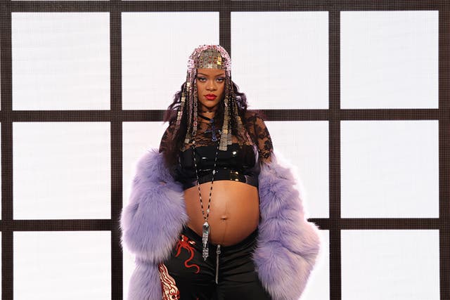 <p>Rihanna is expecting her first child with A$AP Rocky</p>