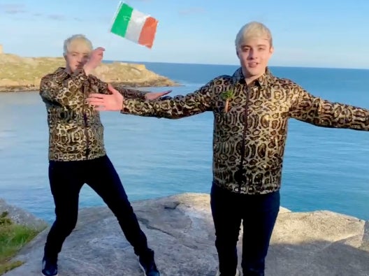 <p>Jedward wished everyone a Happy St Patrick’s Day (except Putin)</p>