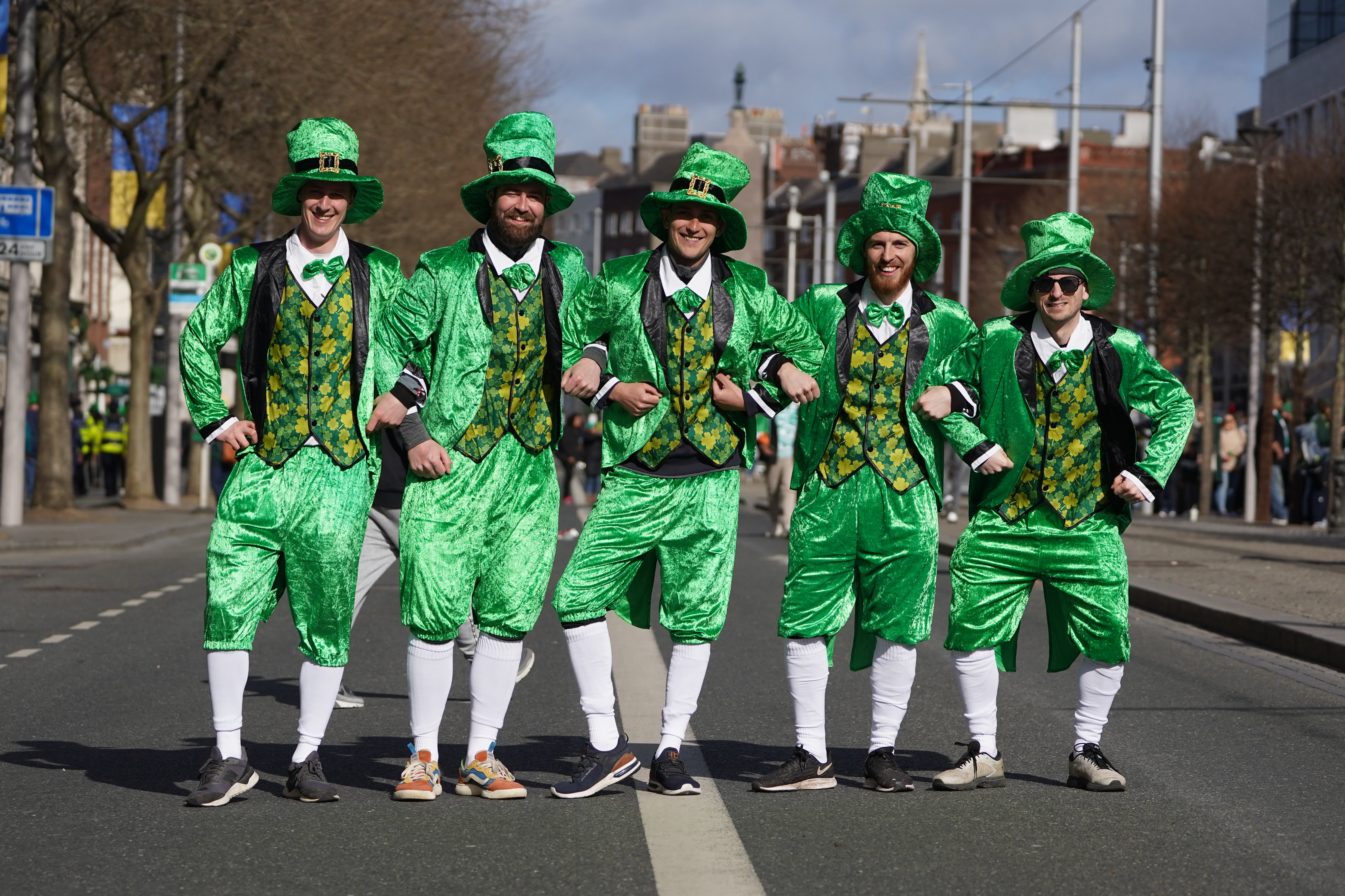 The St Patrick’s Day Parade in Dublin draws huge crowds (Brian Lawless/PA)