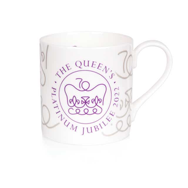 The Platinum Jubilee coffee mug, costing £15 (Royal Collection Trust/HM Queen Elizabeth II 2022/PA)