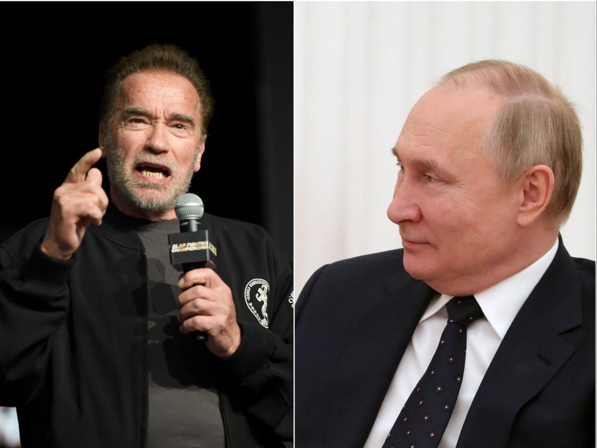Arnold Schwarzenegger tells Vladimir Putin to ‘stop this war’