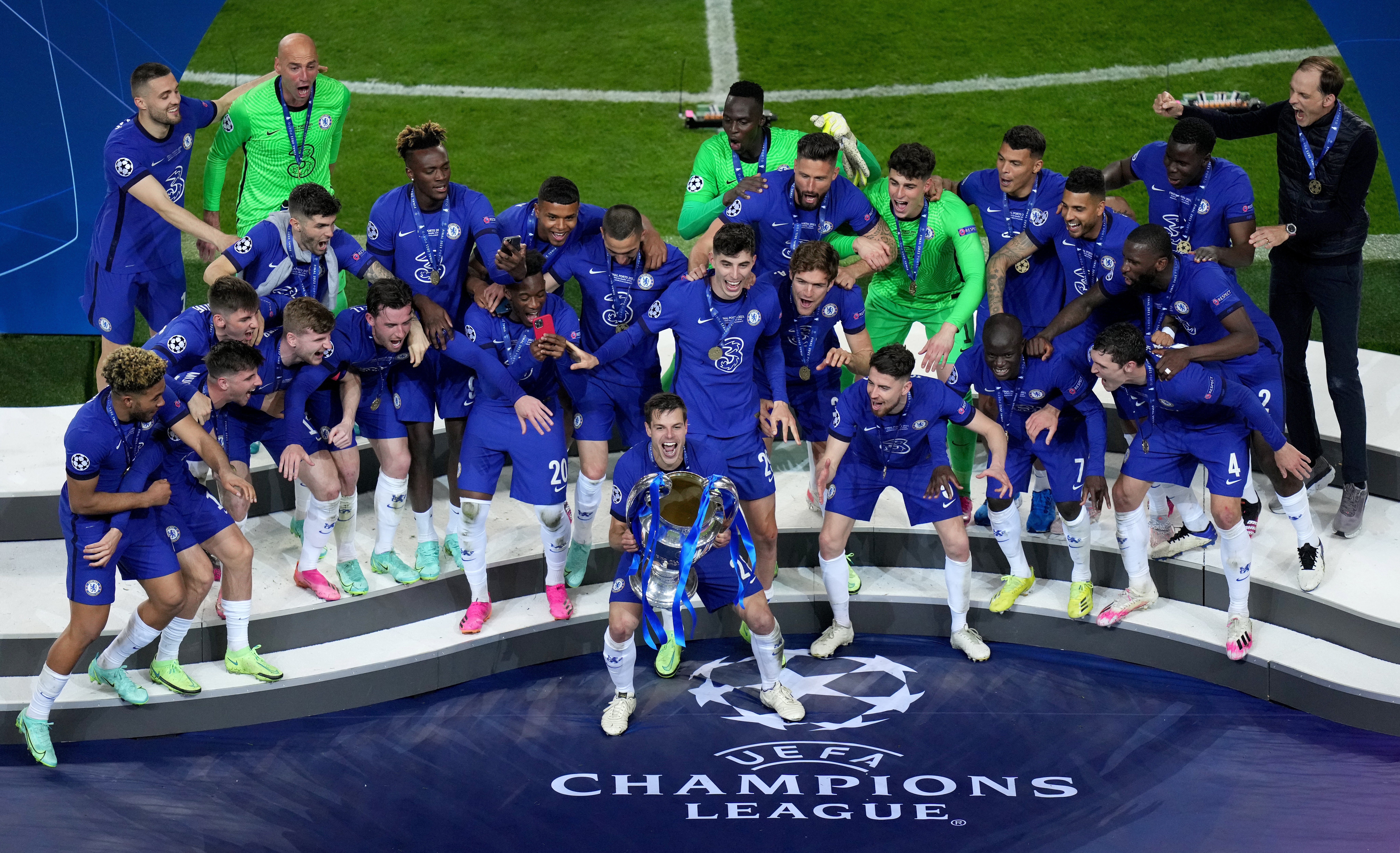 Champions League holders Chelsea’s are among the eight remaining sides in this season’s quarter-finals (Adam Davy/PA)