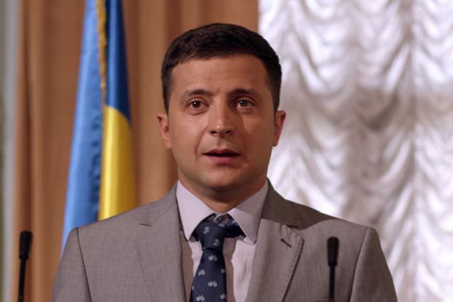 <p>Volodymyr Zelensky en el programa de televisión ‘Servant of the People’ </p>