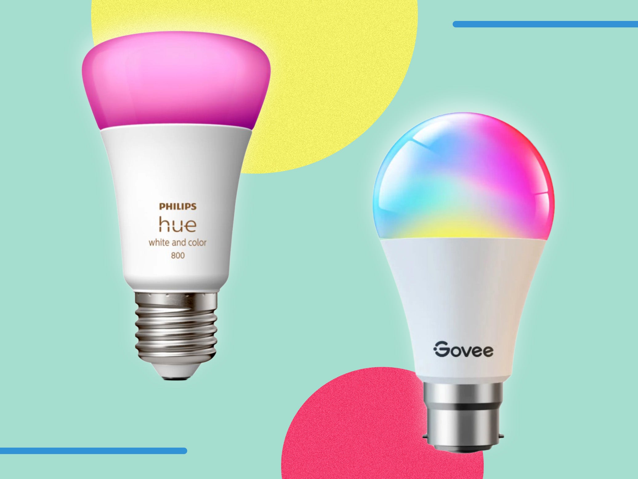 Diakritisch De neiging hebben geloof Phillips hue vs Govee: Which is the best smart lighting system for your  home? | The Independent