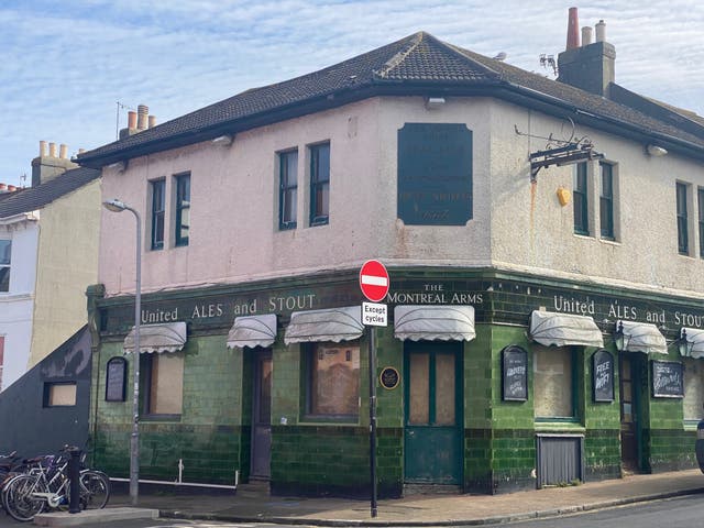 The Montreal Arms in Brighton needs renovating to turn it into a usable living space (Charlie Southall/PA)