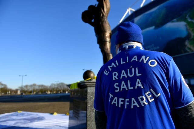 Cardiff City footballer Emiliano Sala was killed in a plane crash in January 2019 as he returned to Wales after saying goodbye to former team-mates in France (Jacob King/PA)