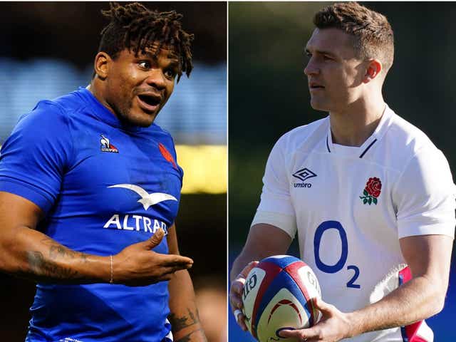 Jonathan Danty and Henry Slade are contrasting centres whose battle could be key to the outcome of France’s Six Nations battle with England