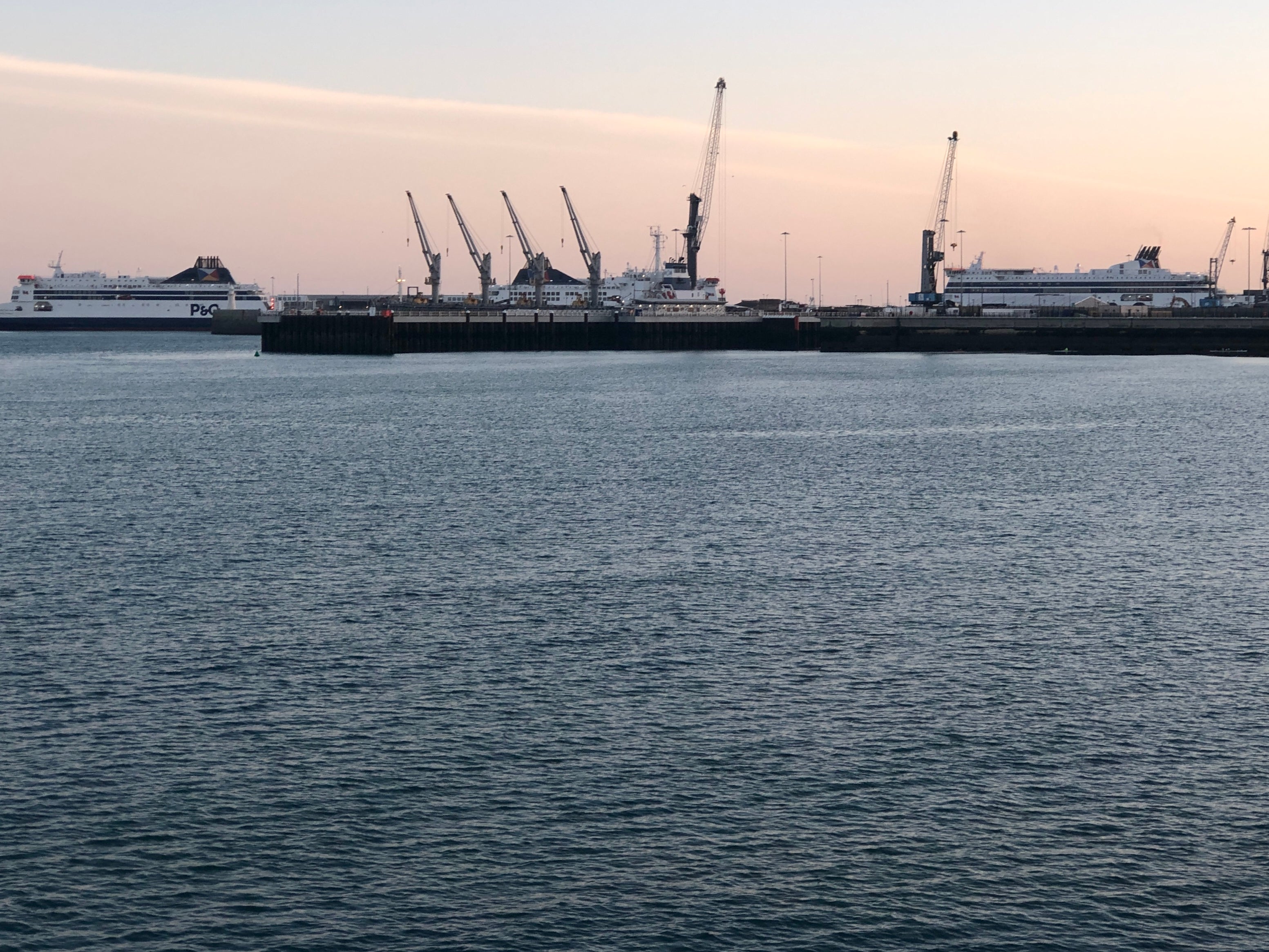 Over from Dover? P&O Ferries vessels tied up at the Kent port