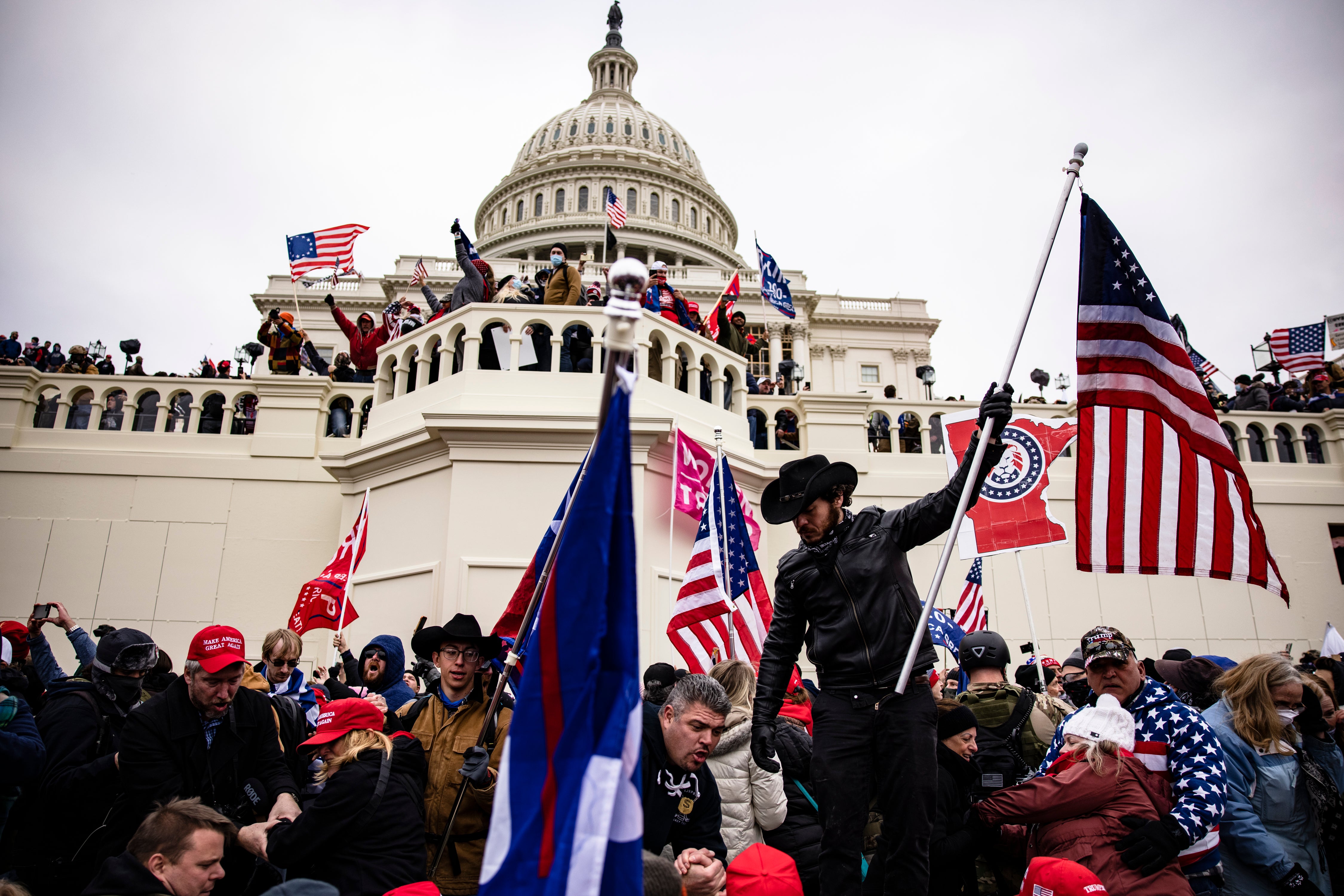 Insurrection day: pro-Trump supporters storm the U.S. Capitol on 6 January 2021
