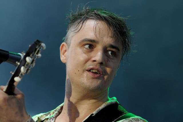 <p>Pete Doherty performing in 2016</p>