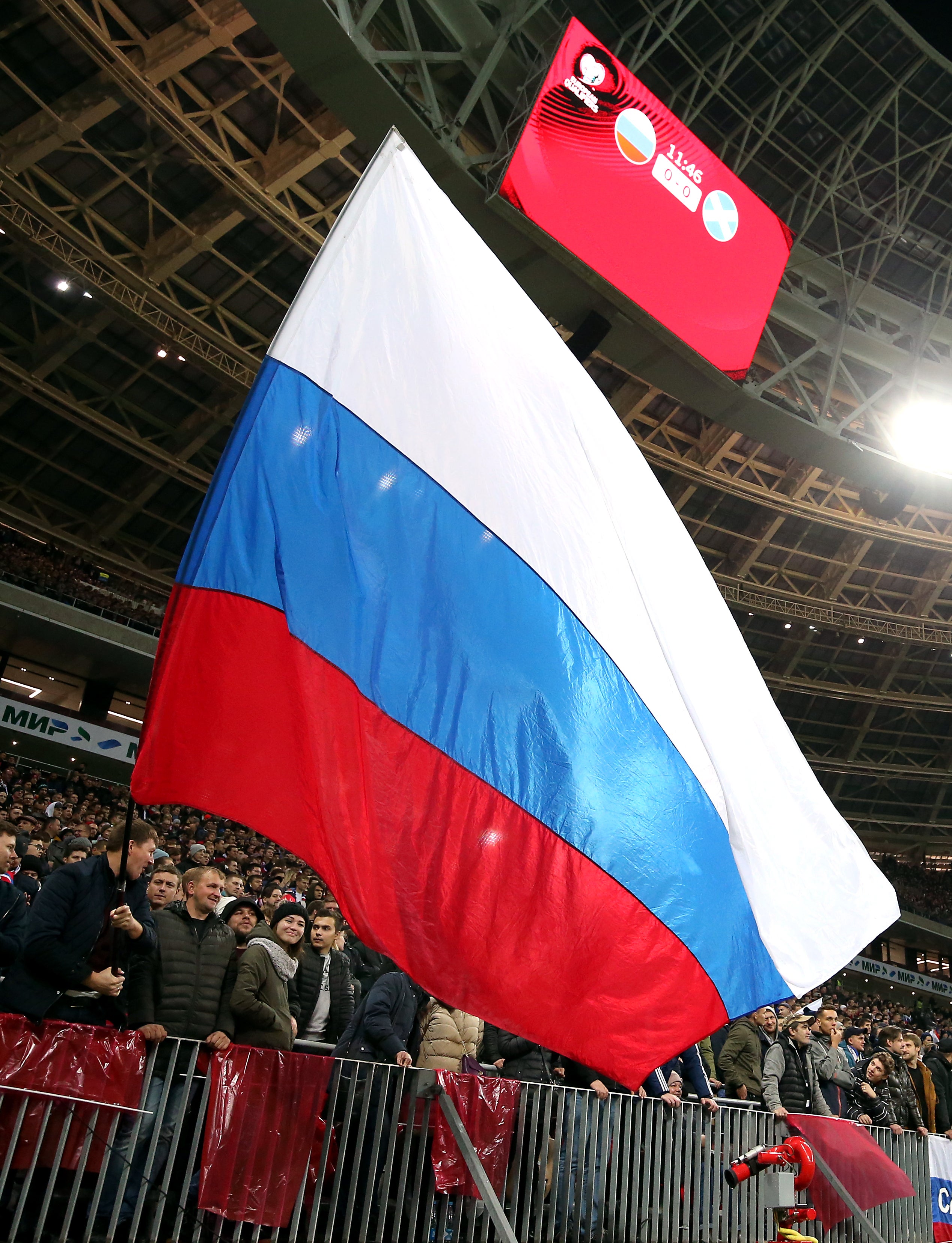 Russia’s World Cup hopes appear to be at an end after CAS rejected a request to stay a suspension imposed by FIFA (Steven Paston/PA)