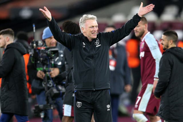 <p>David Moyes recalled West Ham’s dramatic 3-3 draw with Spurs </p>