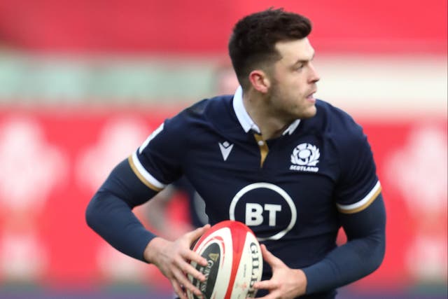 Blair Kinghorn, pictured, has been preferred to Finn Russell for Scotland’s Six Nations visit to Dublin (David Davies/PA)