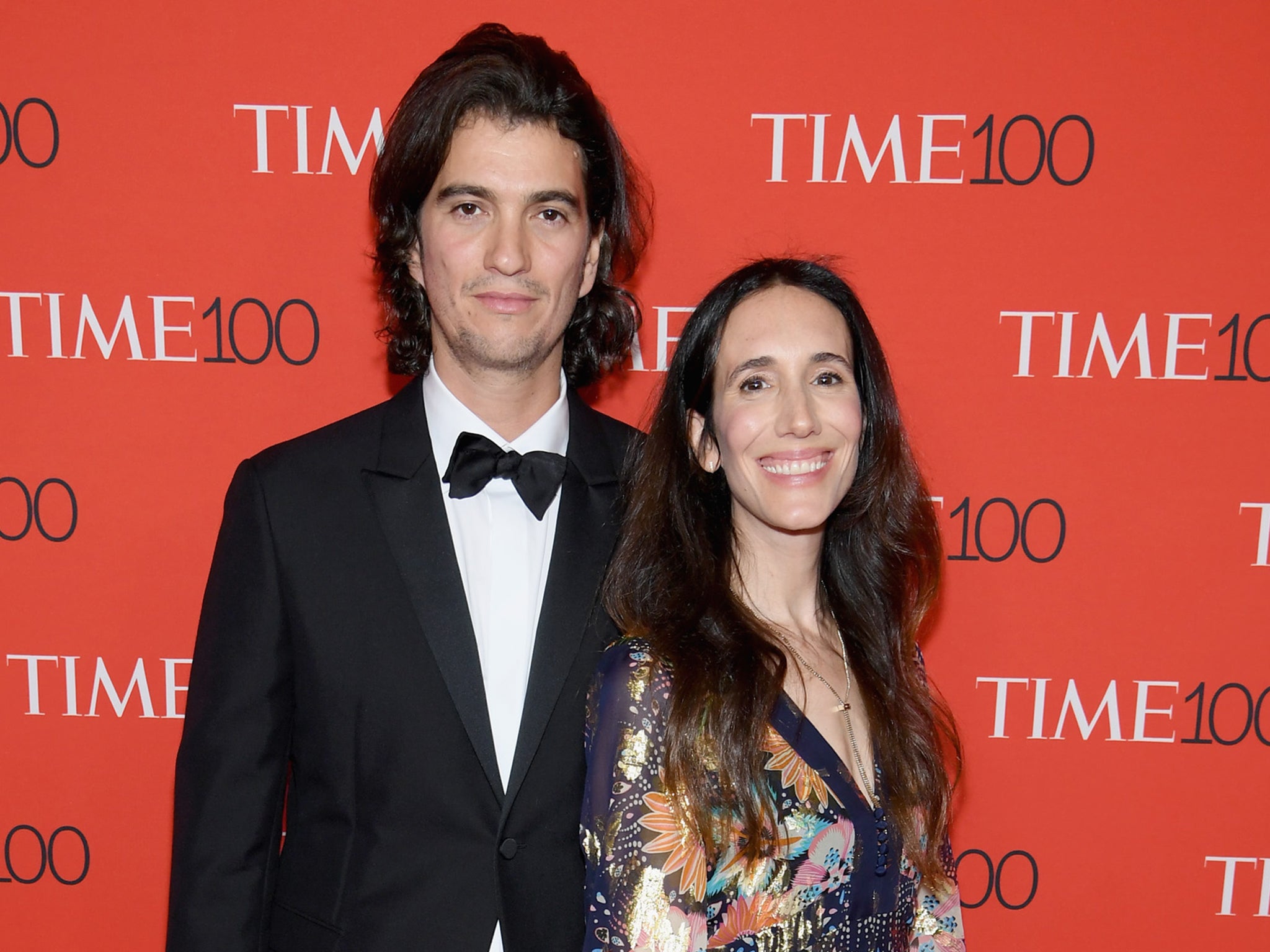 WeWork Co-Founder and CEO Adam Neumann and Rebekah Paltrow Neumann attend the 2018 Time 100 Gala dinner