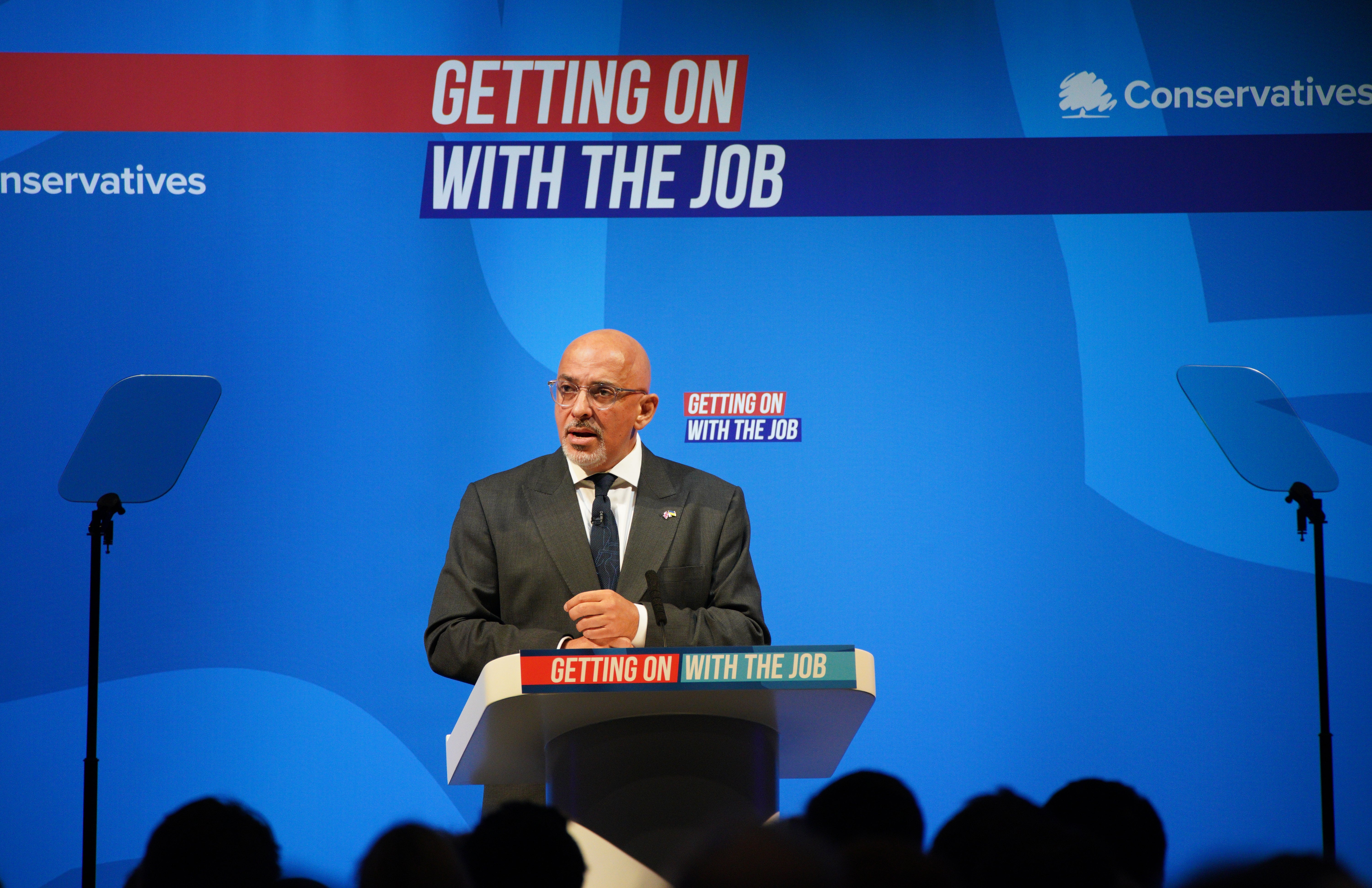 Education Secretary Nadhim Zahawi during the Conservative Party Spring Forum at the Winter Gardens, Blackpool (Peter Byrne/PA)