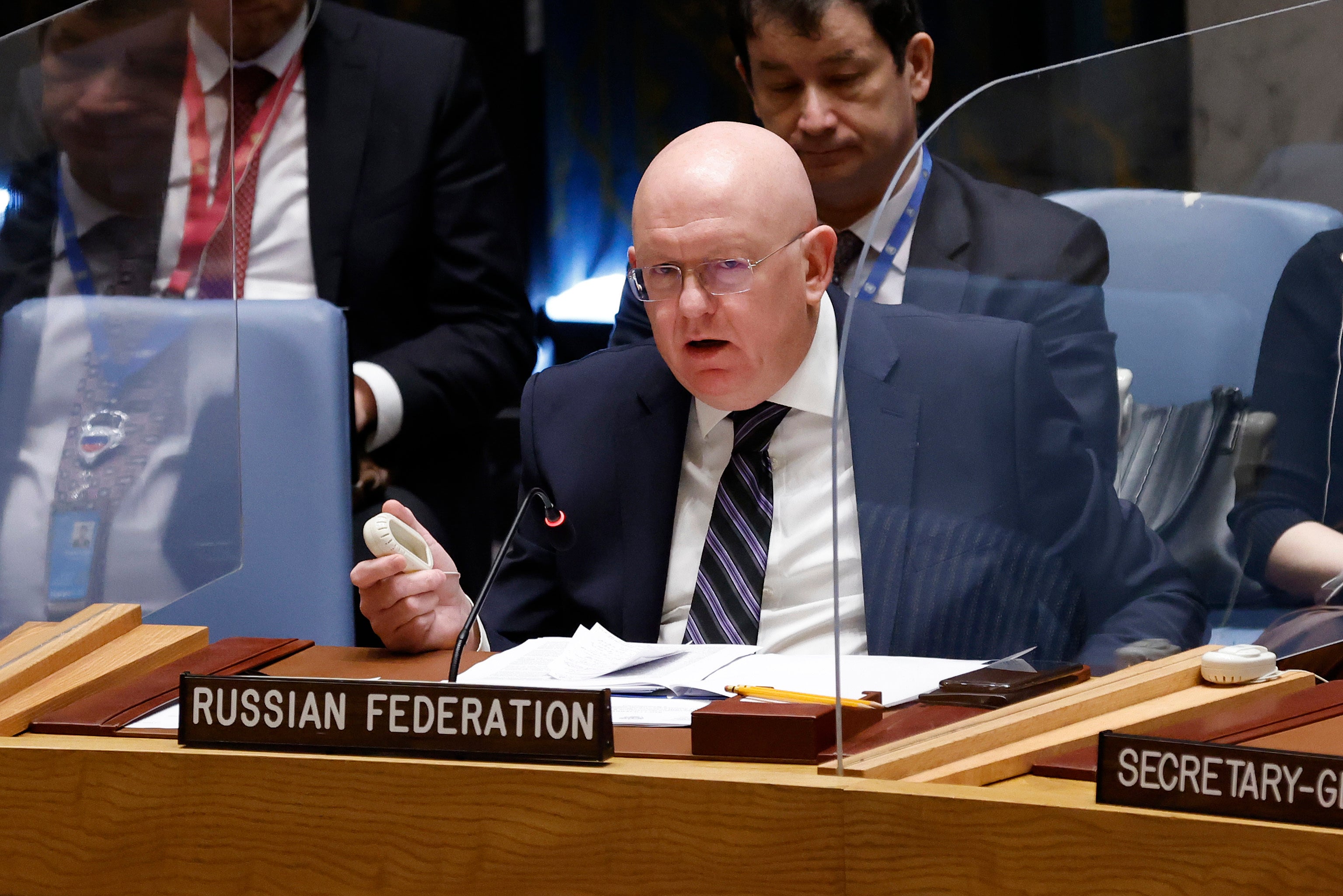 Vasily Nebenzya, the target of Sergiy Kyslytsya’s anger at the UN