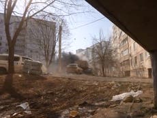 Footage shows moment BBC reporter narrowly escapes Russian rockets in Kharkiv