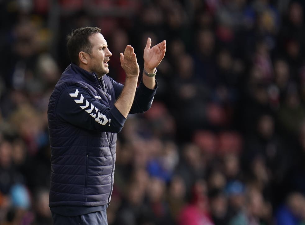 Frank Lampard has urged his Everton players to build some momentum (Andrew Matthews/PA)