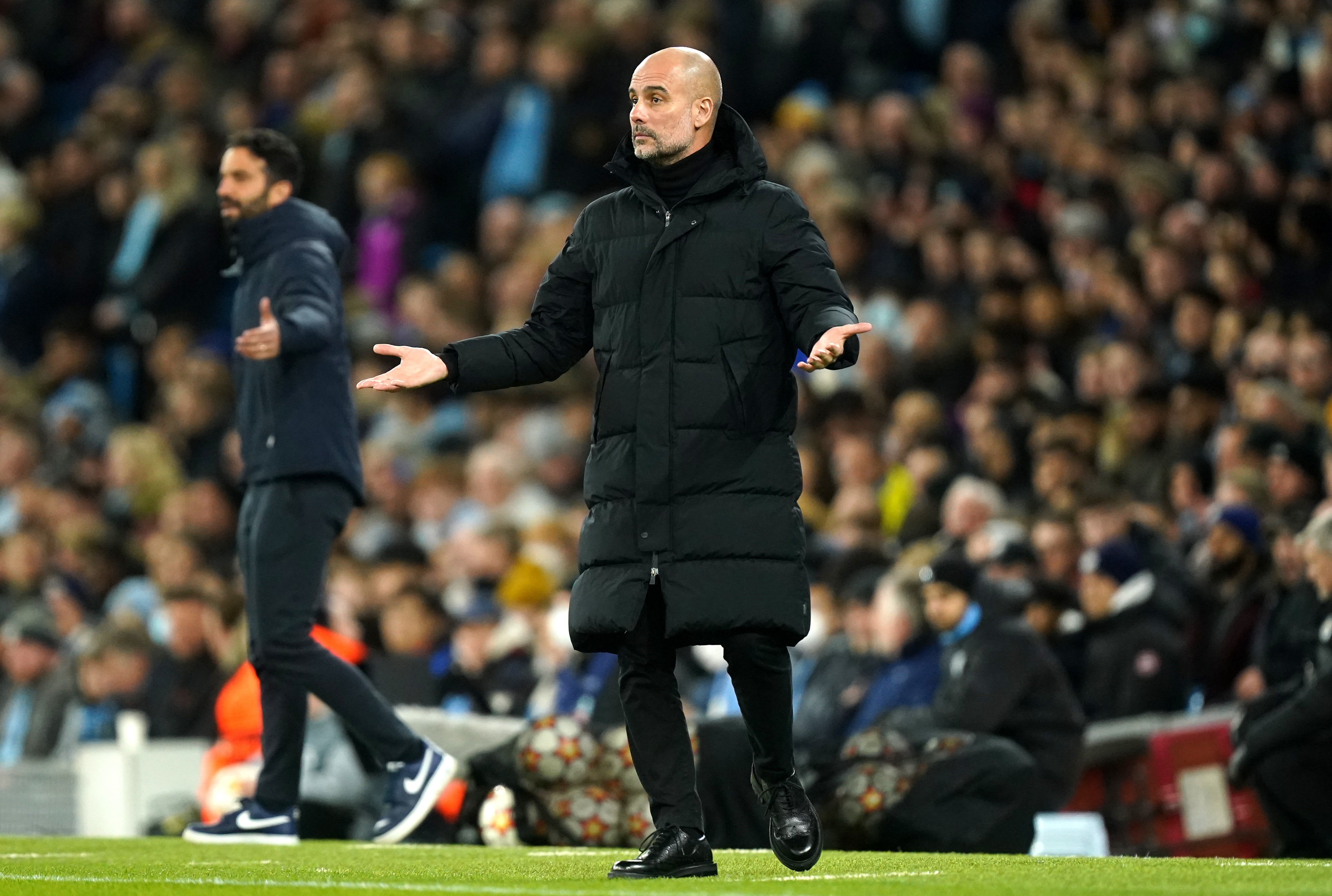 Pep Guardiola is confident his Manchester City players can deliver under pressure (Mike Egerton/PA)