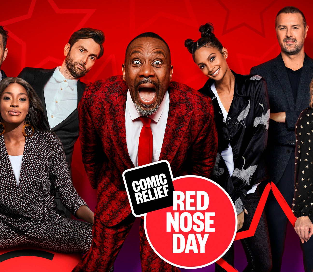 Red Nose Day 2022 presenters (Comic Relief/BBC)