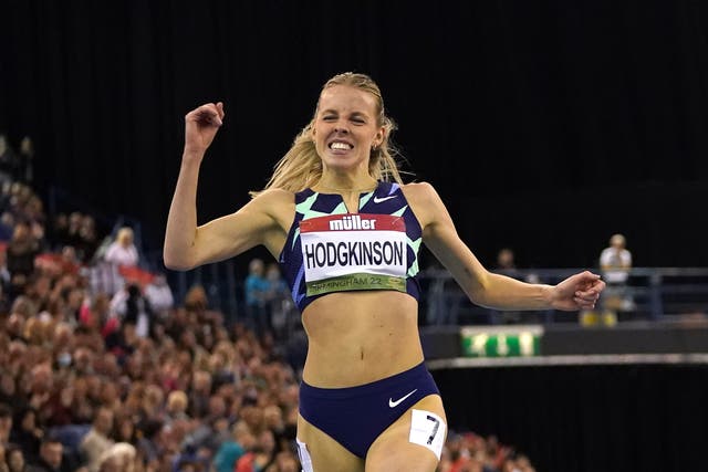 Great Britain’s Keely Hodgkinson has pulled out of the 800m in Belgrade. (Martin Rickett/PA)
