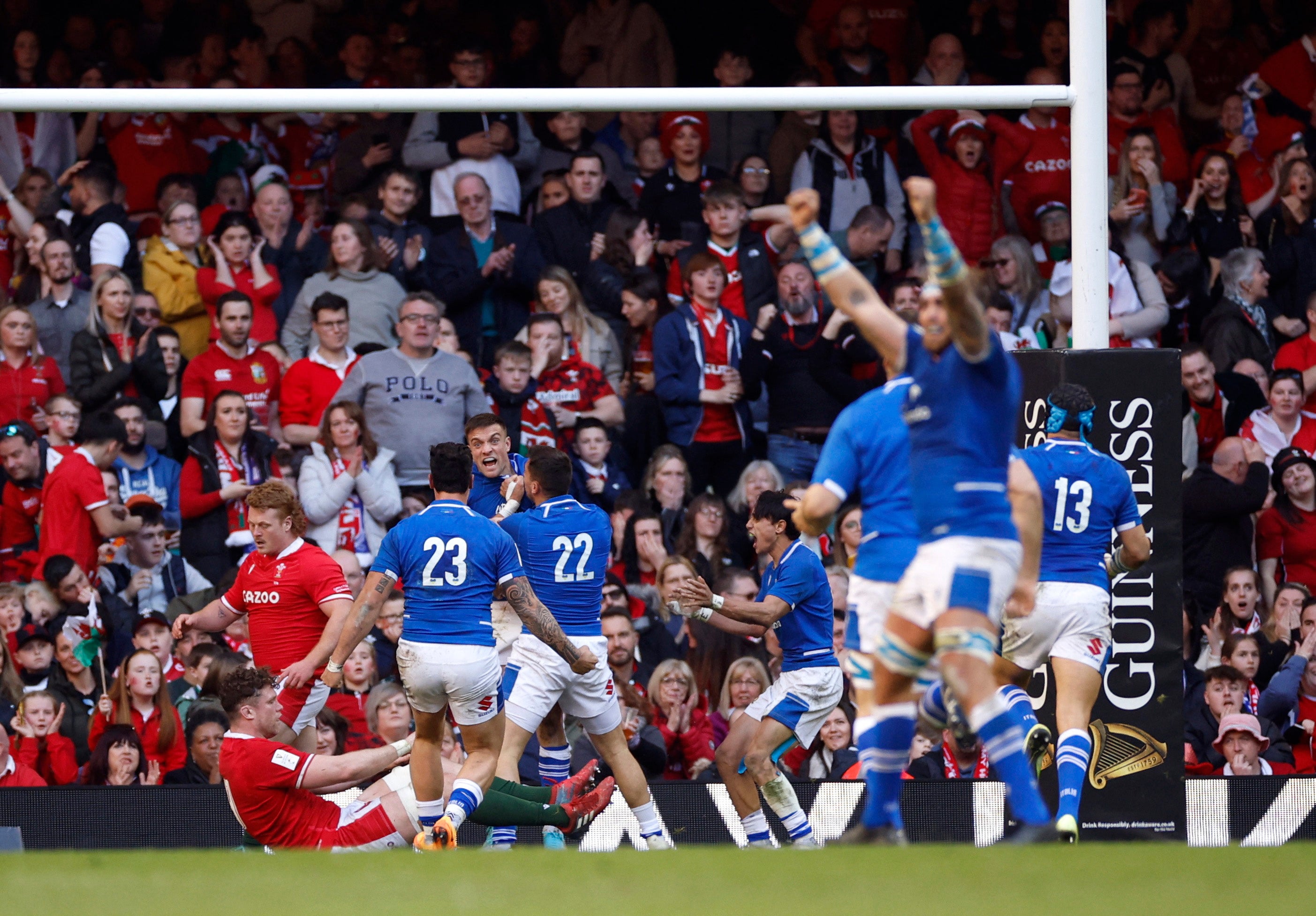 Italy beat Wales in Cardiff last year for a first Six Nations win since 2015