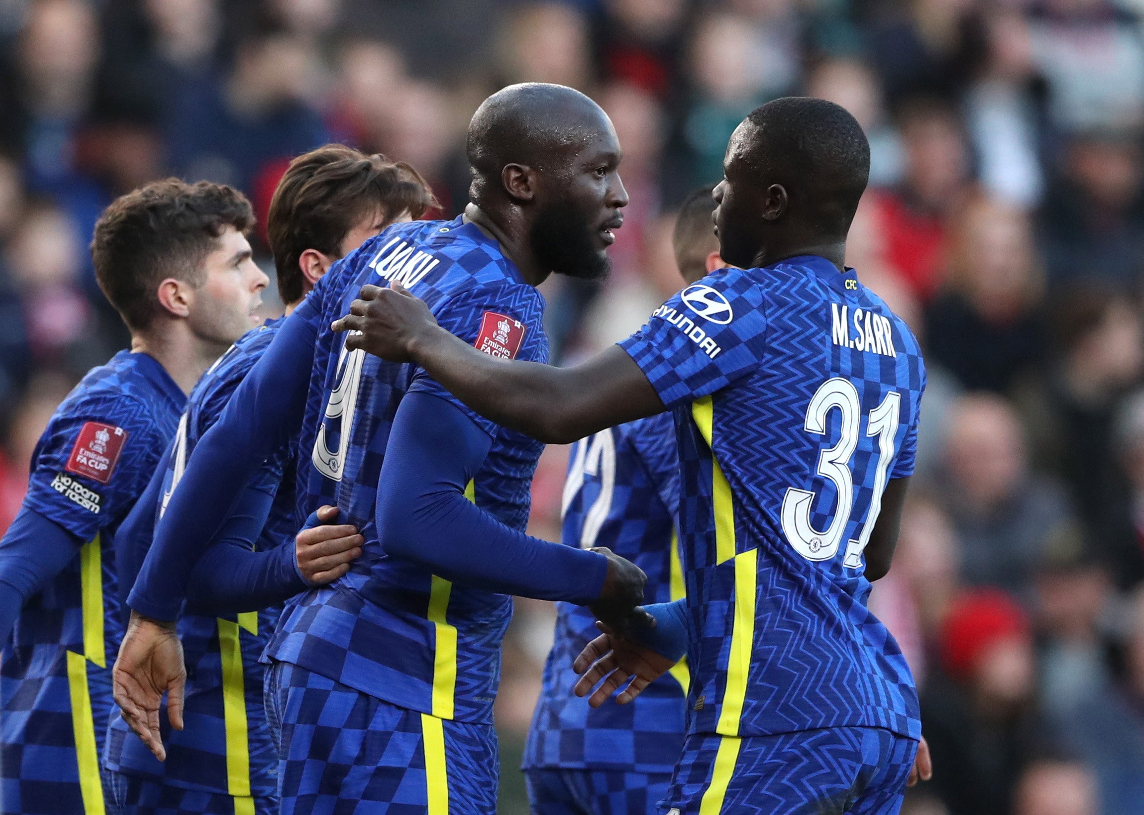 Romelu Lukaku scored as Chelsea progressed