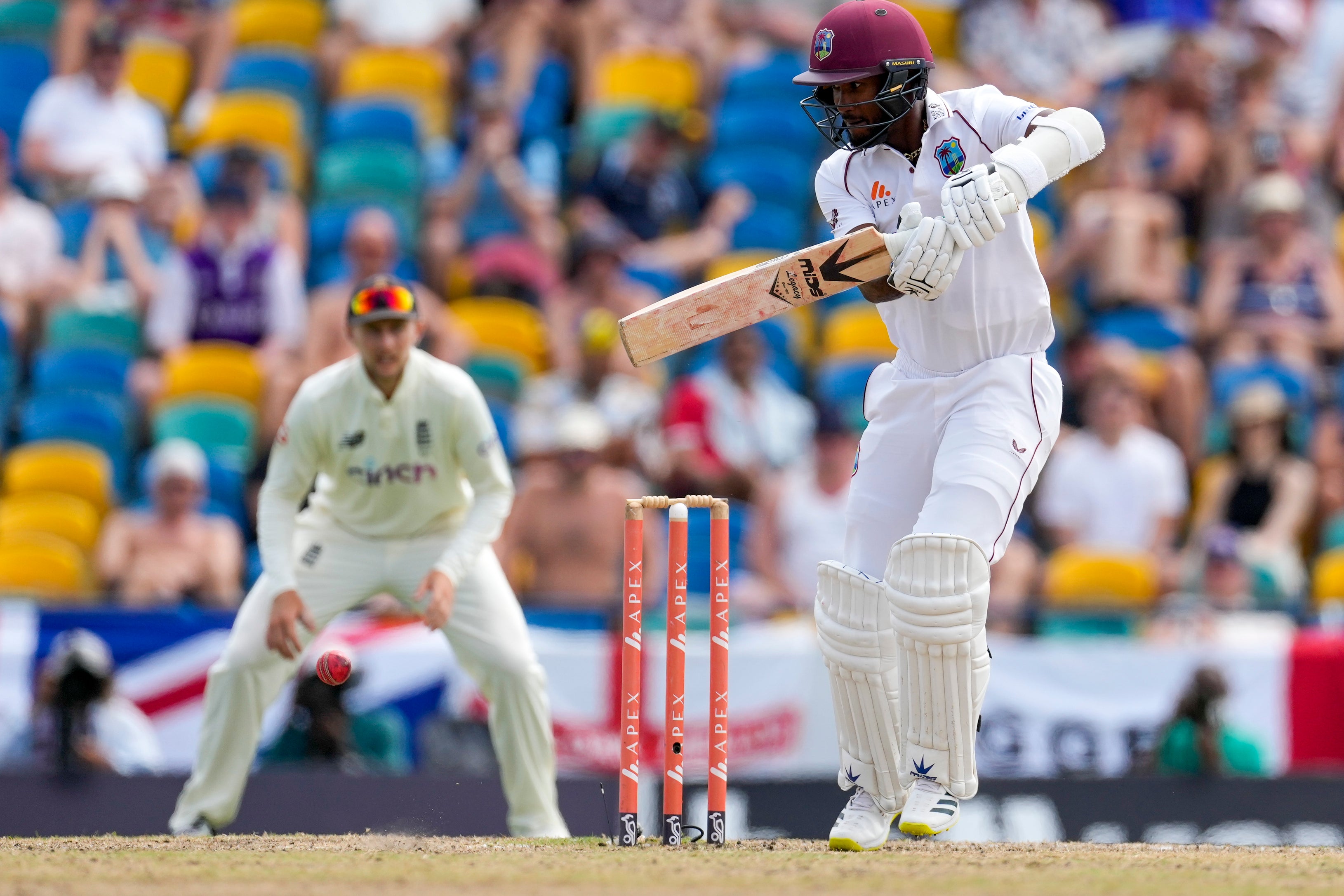 West Indies’ captain Kraigg Brathwaite kept England at bay to send the second Test heading for a draw