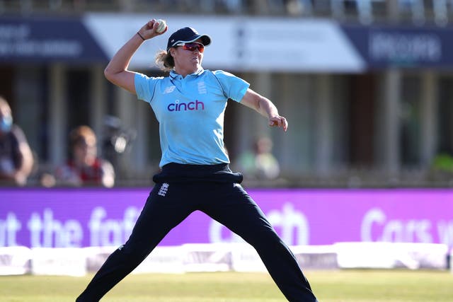 England have improved their chances of playing in the Women’s World Cup semi-finals after squeaking home with a one-wicket victory over New Zealand in Auckland (Simon Marper/PA)