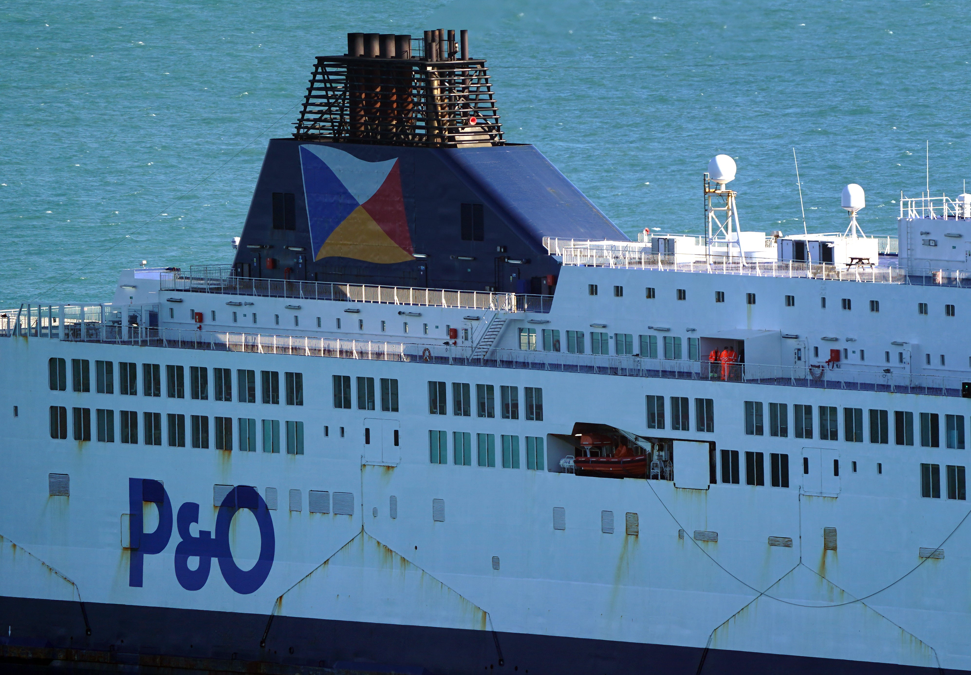 The RMT said workers hired to replace the P&O staff are working for below minimum wage (PA)