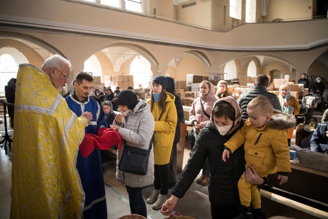 APTOPIX Germany Russia Ukraine War Refugees Faith