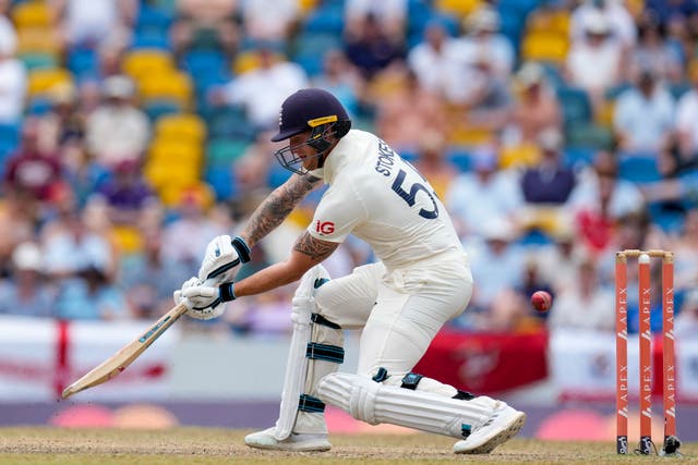 England’s Ben Stokes bats on day five of the second Test (Ricardo Mazalan/AP).