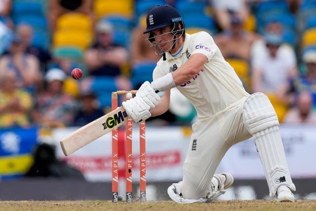 Dan Lawrence top-scored for England with 41 in 39 balls (Ricardo Mazalan/AP)