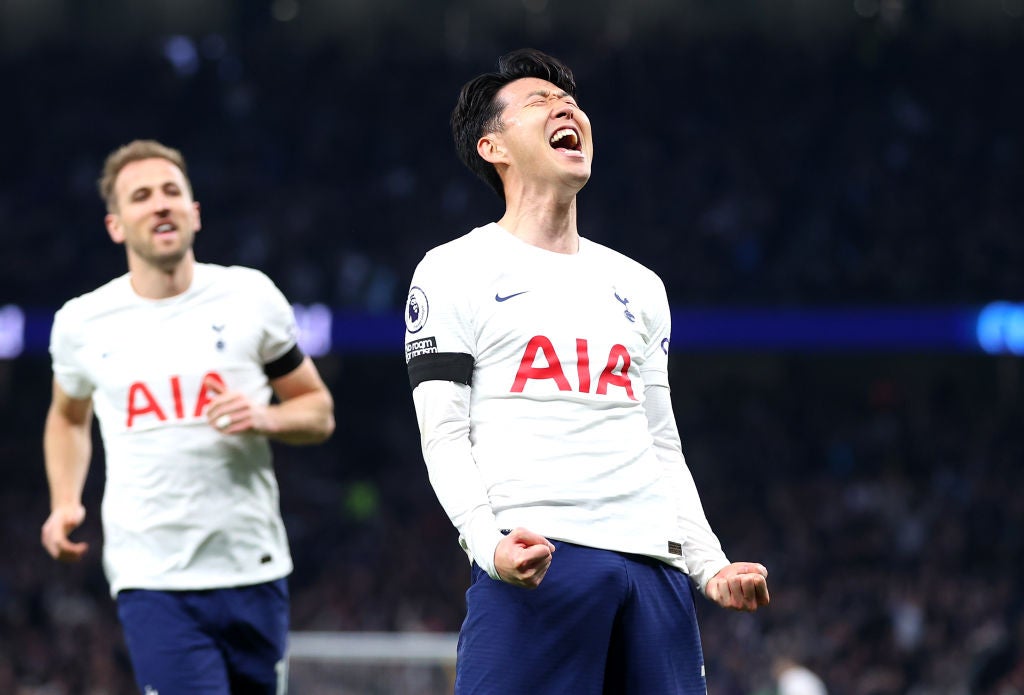 Son celebrates wrapping up three points for Spurs