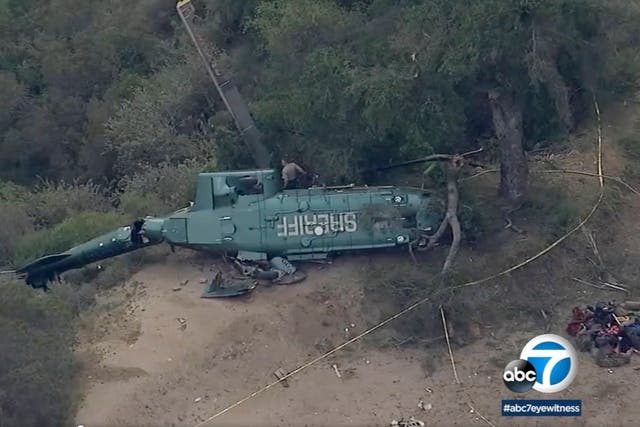 Sheriff's Helicopter Crash California